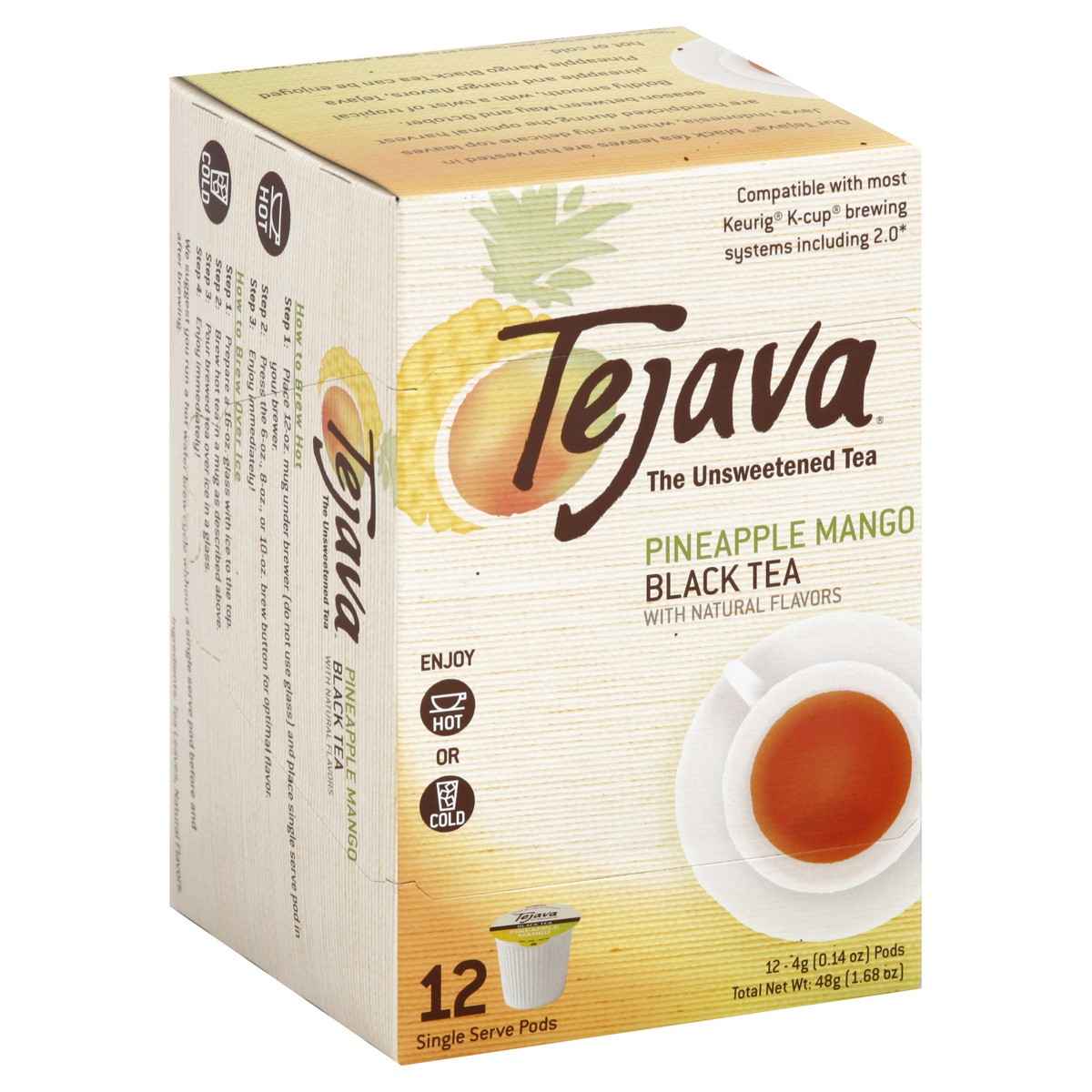 slide 6 of 8, Tejava Black Tea 12 ea, 12 ct