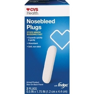 slide 1 of 1, CVS Health Nosebleed Plugs, 2 ct