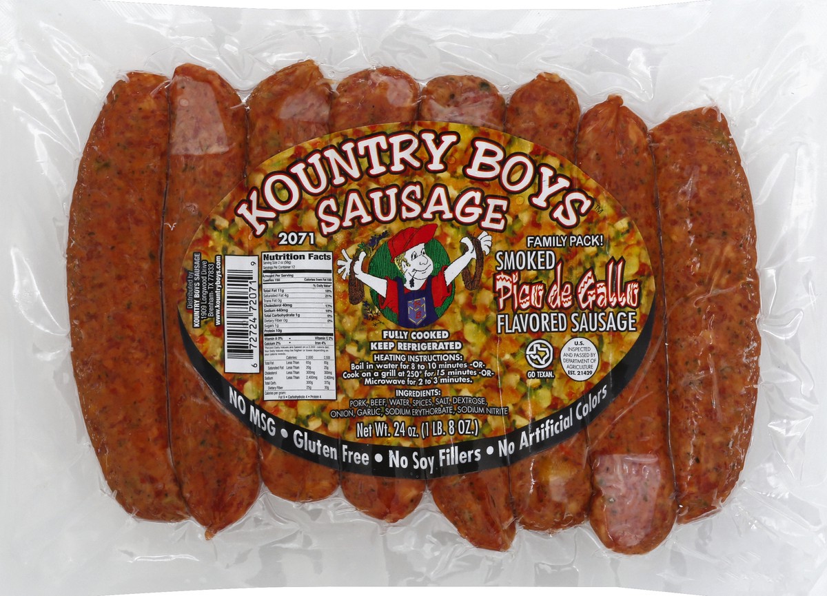 slide 5 of 5, Kountry Boys Sausage 24 oz, 24 oz