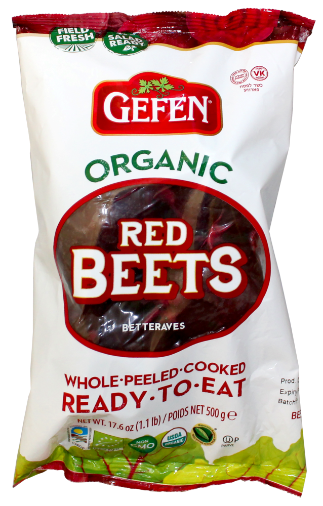 slide 1 of 1, Gefen Organic Red Beets, 17.6 oz