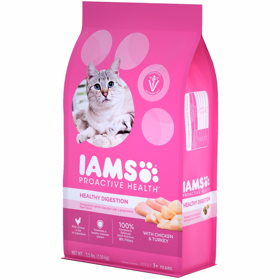 IAMS Proactive Health Healthy Digestion Adult Cat Food With Chicken