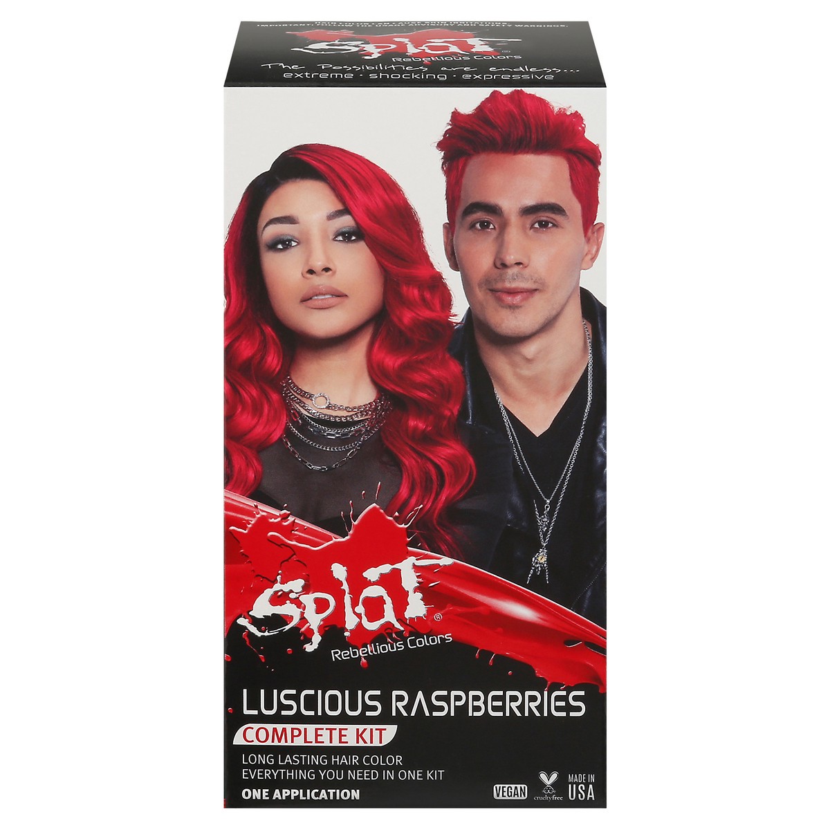 slide 13 of 13, Splat Complete Kit Luscious Raspberries Hair Color 1 ea, 1 ct