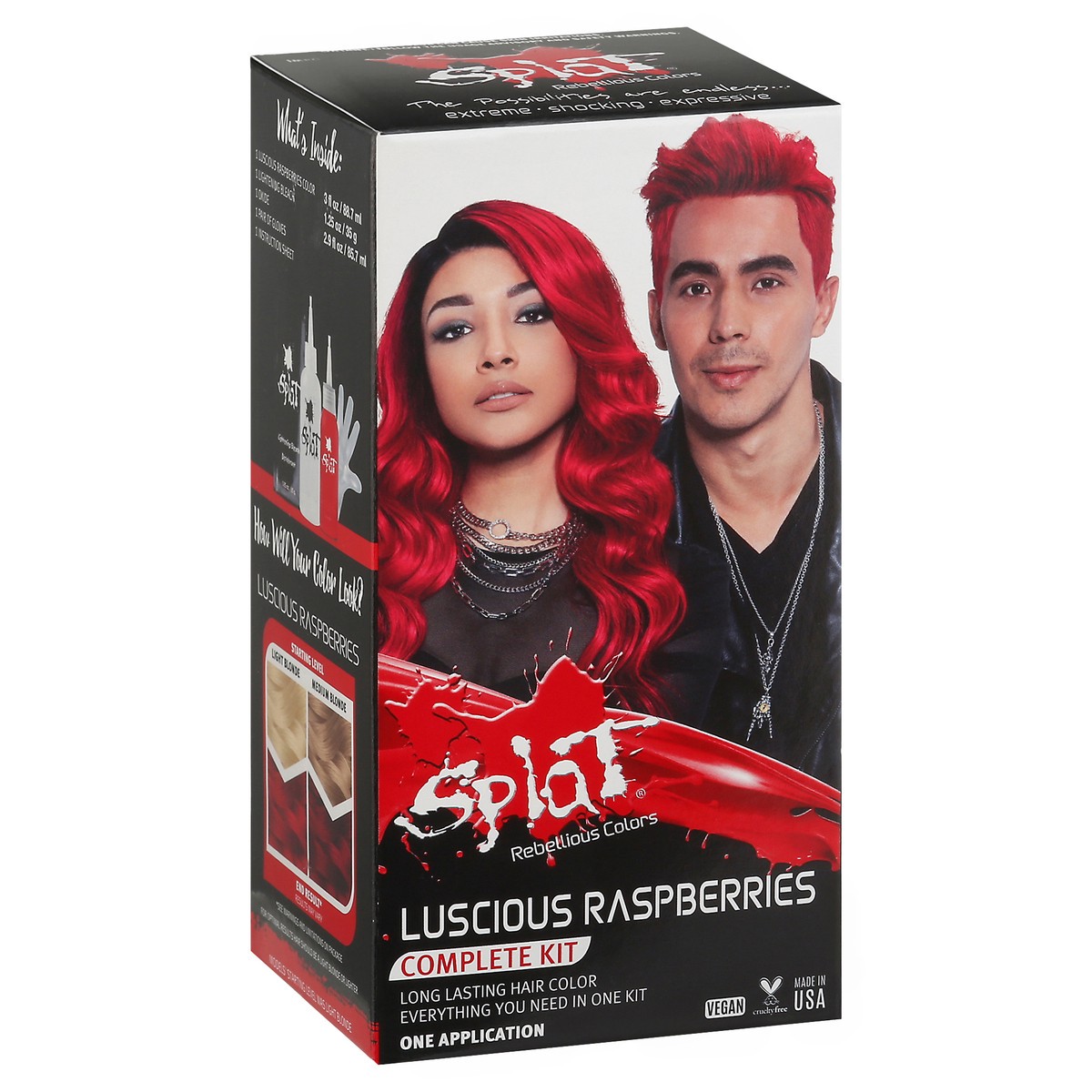 slide 4 of 13, Splat Complete Kit Luscious Raspberries Hair Color 1 ea, 1 ct