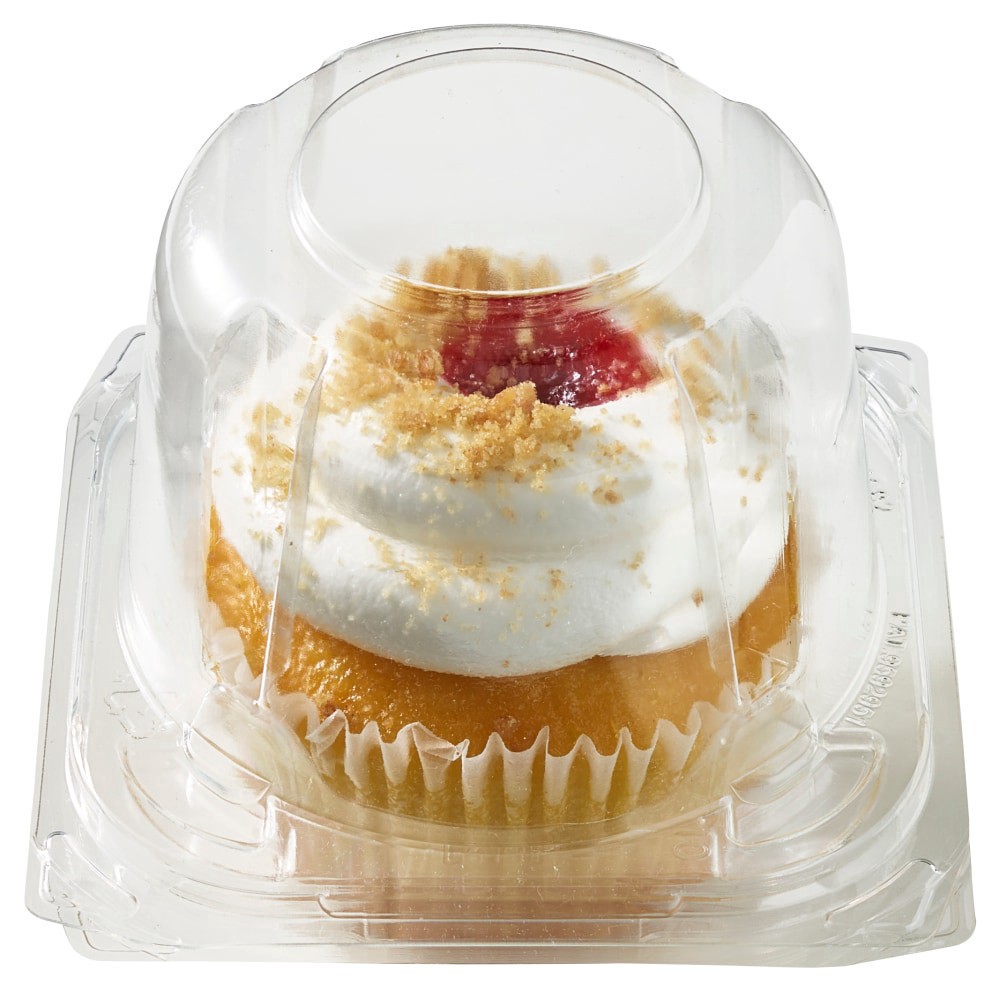 slide 3 of 3, Private Selection Jumbo Strawberry Cheesecake Cupcake, 6 oz
