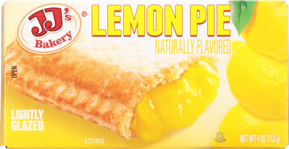 slide 2 of 13, JJ's Bakery Lightly Glazed Lemon Pie 4 oz, 4 oz