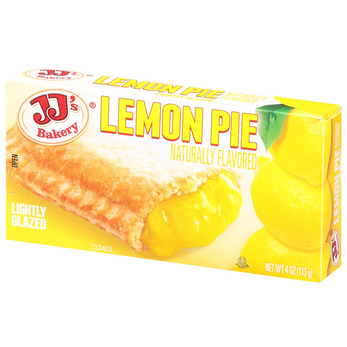 slide 3 of 13, JJ's Bakery Lightly Glazed Lemon Pie 4 oz, 4 oz