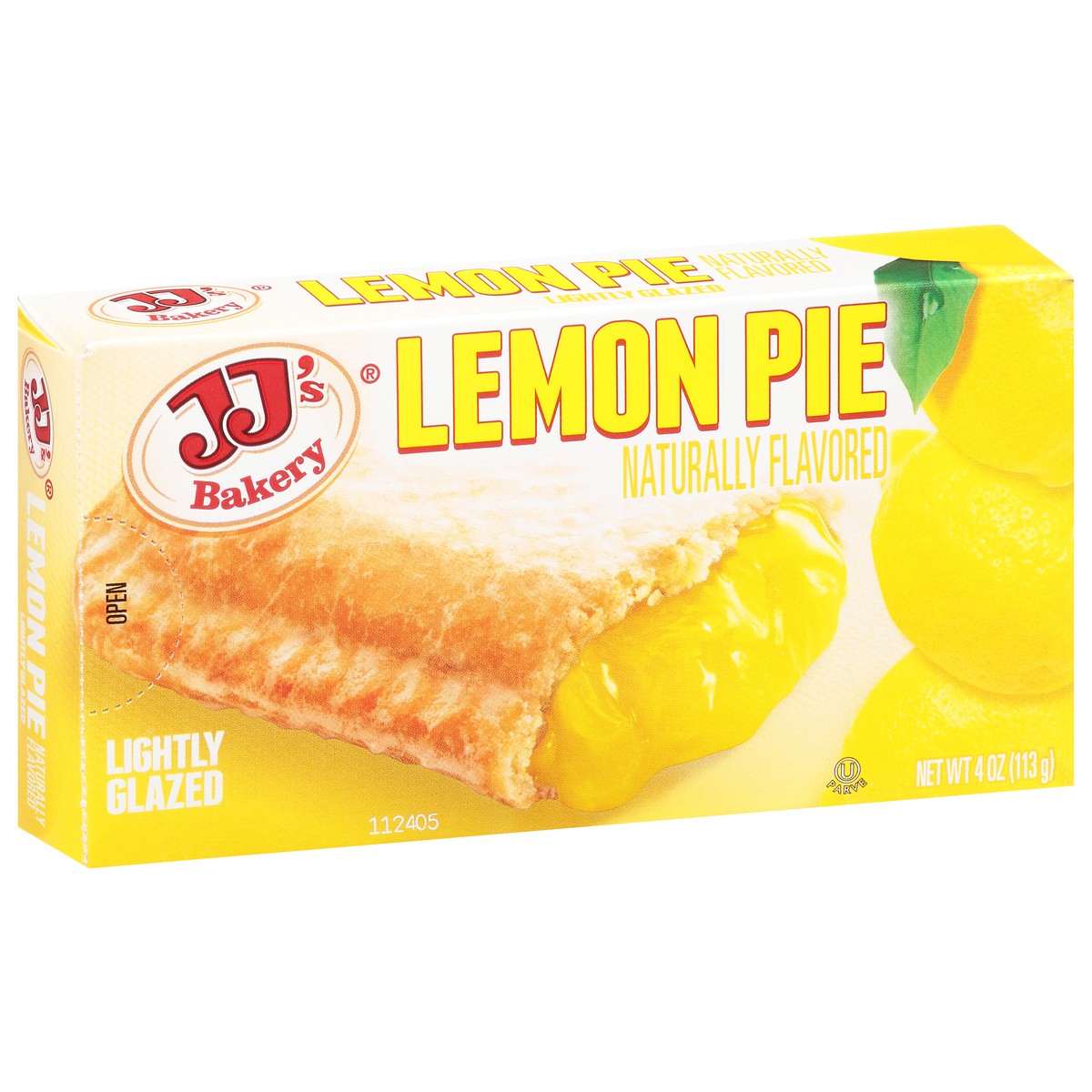 slide 13 of 13, JJ's Bakery Lightly Glazed Lemon Pie 4 oz, 4 oz