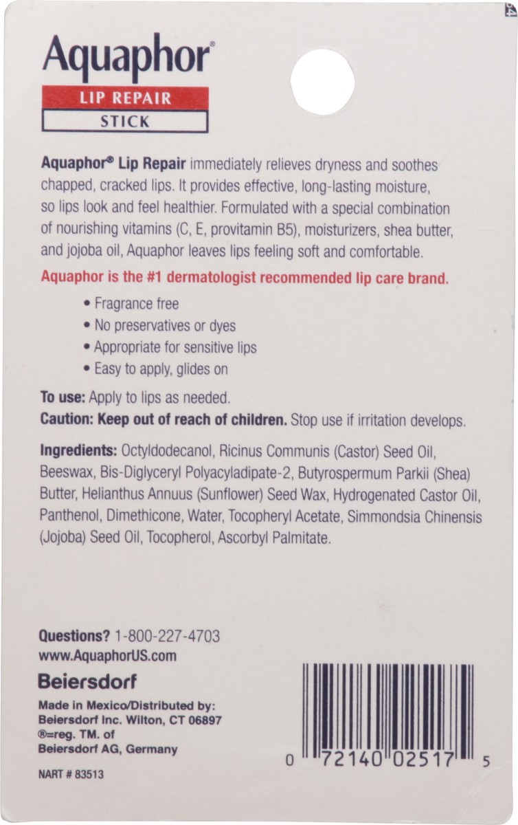 slide 4 of 9, Aquaphor Lip Repair Stick (Dual Pack), 0.34 oz