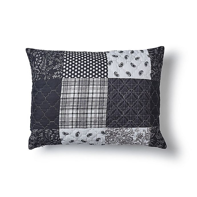 slide 9 of 9, Donna Sharp London Reversible Queen Quilt Set - Black, 3 ct