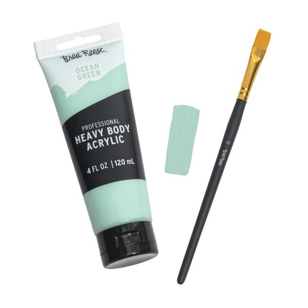 slide 2 of 5, Brea Reese Professional Heavy-Body Acrylic Paint, 4 Oz, Ocean Green, 1 ct