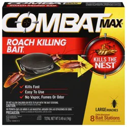 Combat Max Roach Killing Bait Stations 8 ea
