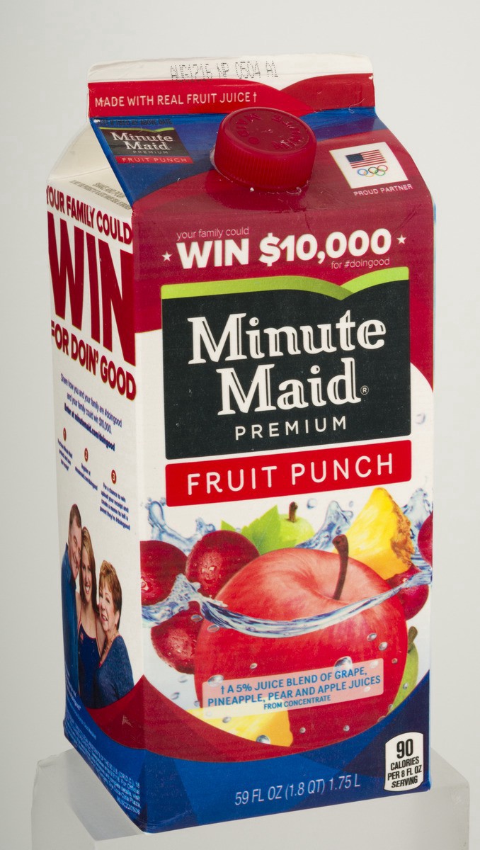 slide 7 of 8, Minute Maid Fruit Punch, 59 oz