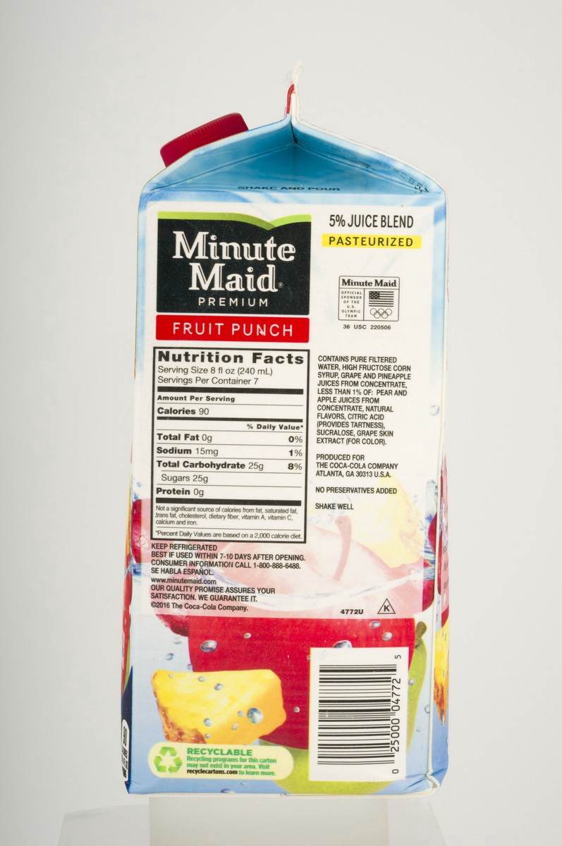 slide 3 of 8, Minute Maid Fruit Punch, 59 oz