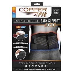 As Seen on TV Copper Fit Rapid Relief Back Support