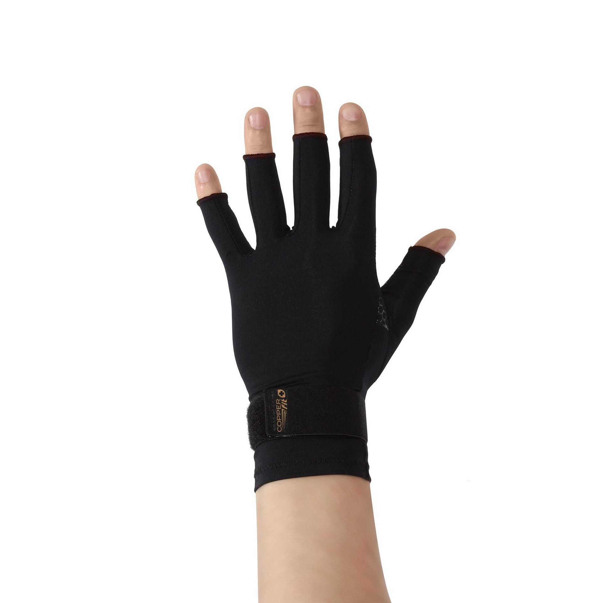 slide 4 of 5, Copper Fit Ice Unisex Relief + Recovery Moderate S/M Compression Gloves 1 Pair, 1 ct