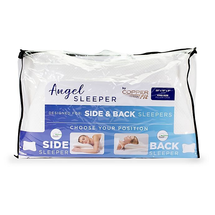 slide 2 of 5, Copper Fit Angel King Sleeper Pillow, 1 ct