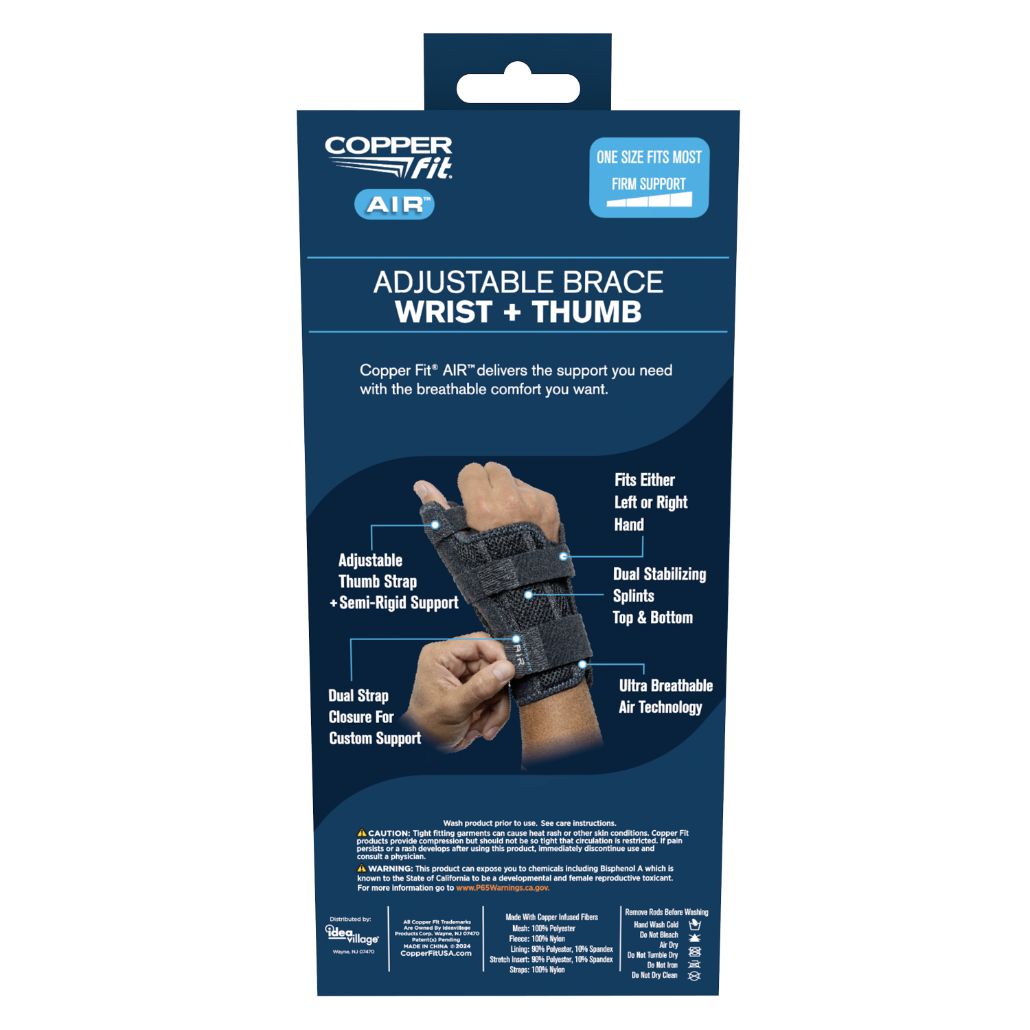 slide 3 of 3, Copper Fit Air Wrist & Thumb, 1 ct