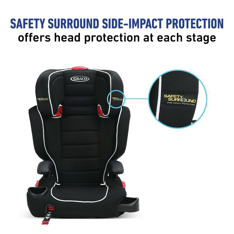 slide 7 of 7, Graco TurboBooster Highback LX Booster Car Seat with Safety Surround - Stark, 1 ct