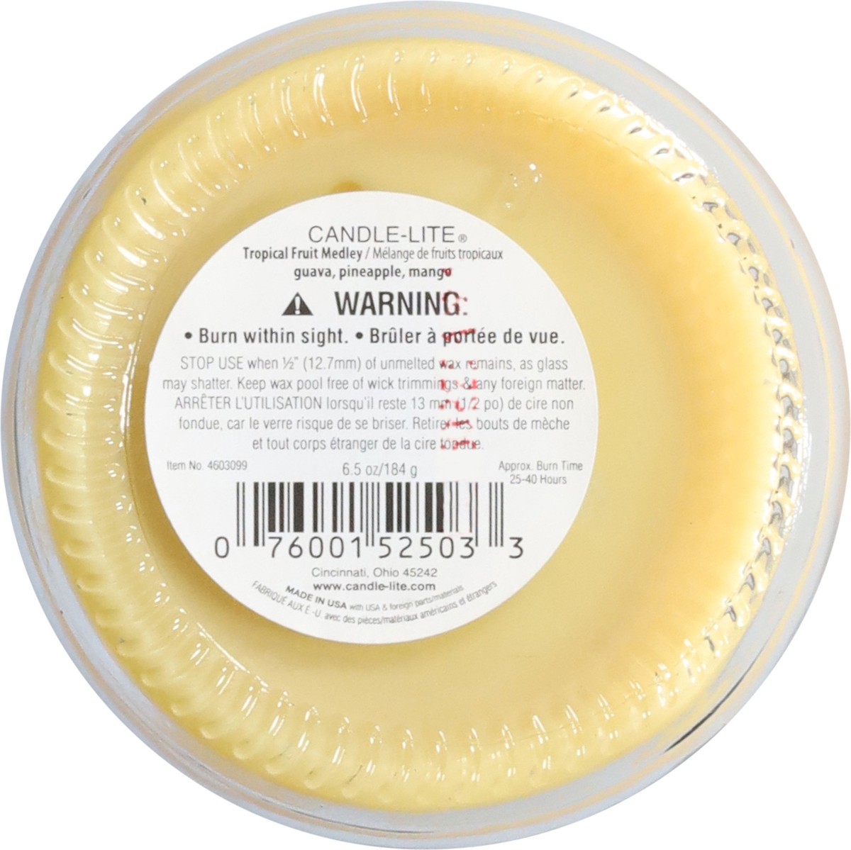 slide 4 of 11, Candle-Lite Tropical Fruit Medley Candle 1 ea, 1 ct