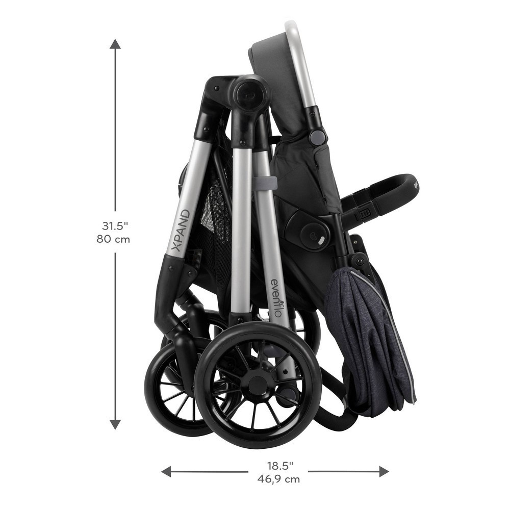 slide 5 of 38, Evenflo Pivot Xpand Modular Travel System with Stroller & Safemax Infant Car Seat-Roan, 1 ct