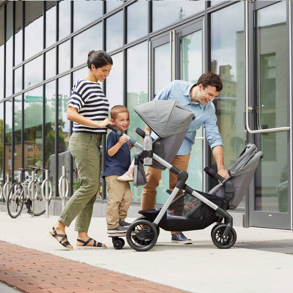 slide 23 of 38, Evenflo Pivot Xpand Modular Travel System with Stroller & Safemax Infant Car Seat-Roan, 1 ct