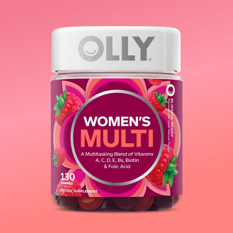 slide 2 of 8, OLLY Women's Multivitamin Gummies - Berry - 130ct, 130 ct