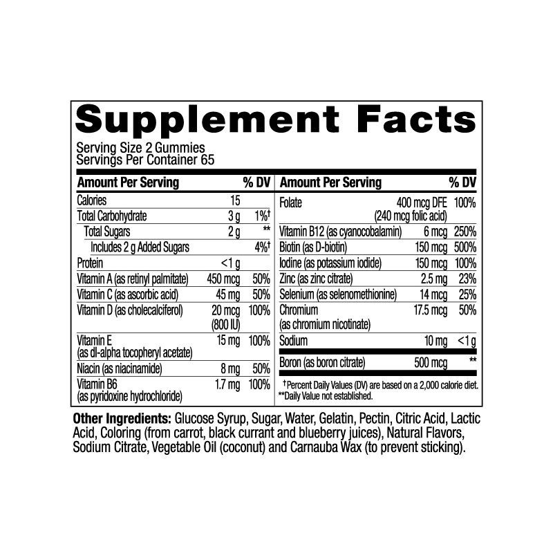 slide 6 of 8, OLLY Women's Multivitamin Gummies - Berry - 130ct, 130 ct