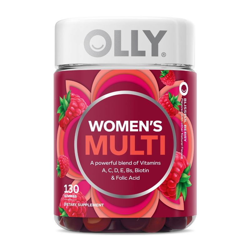 slide 1 of 6, OLLY Women's Multivitamin Gummies - Berry - 130ct, 130 ct