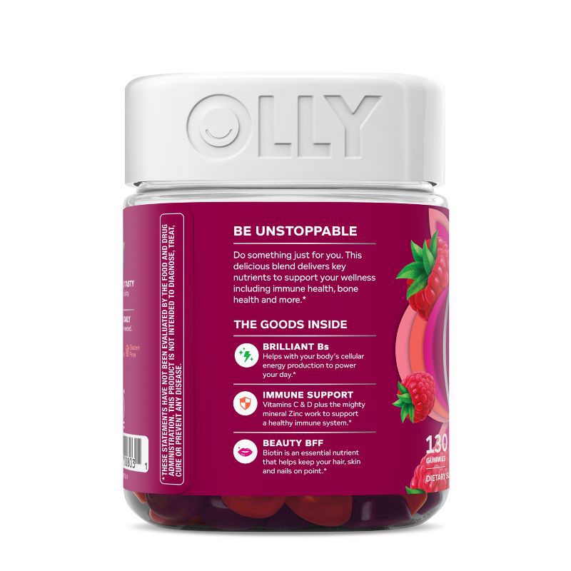 slide 8 of 8, OLLY Women's Multivitamin Gummies - Berry - 130ct, 130 ct