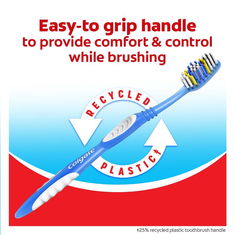slide 7 of 13, Colgate Extra Clean Manual Toothbrush - Soft - 6ct, 6 ct