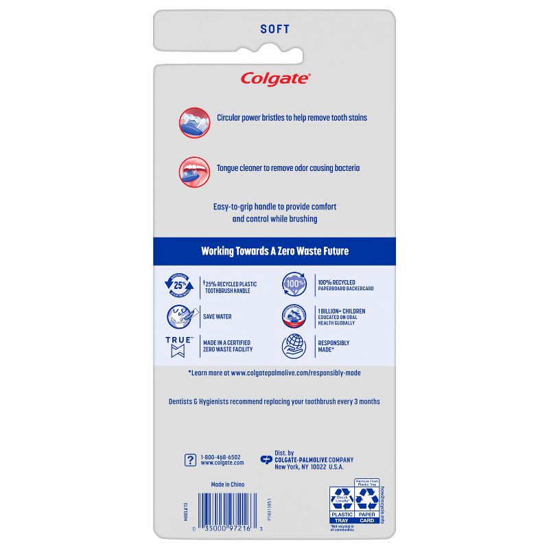 slide 11 of 13, Colgate Extra Clean Manual Toothbrush - Soft - 6ct, 6 ct