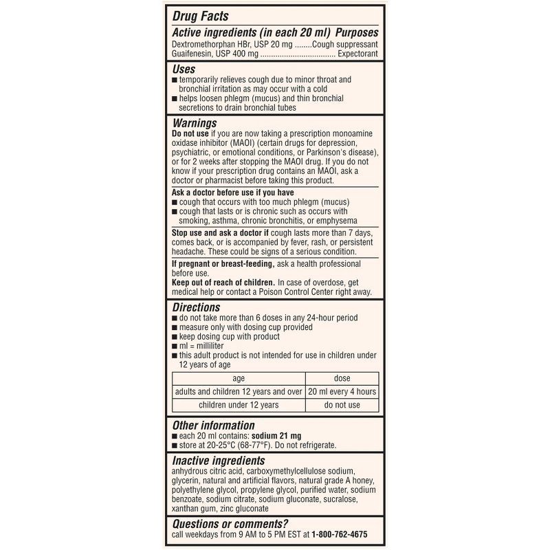 slide 2 of 9, Robitussin Cough + Chest Congestion DM MAX Relief Liquid - Dextromethorphan - Honey - 8 fl oz, 8 fl oz