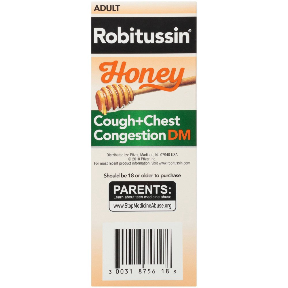 Robitussin Maximum Strength Honey Cough + Chest Congestion DM, Cough