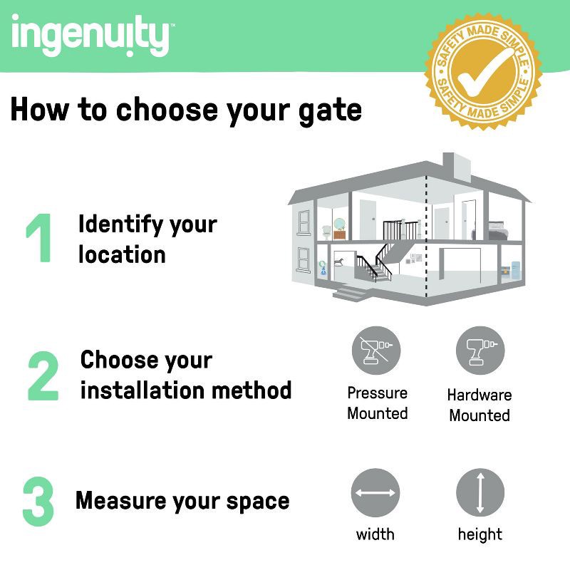 slide 10 of 16, Summer Infant by Ingenuity Infant Union Arch Safety Gate - Black, 1 ct