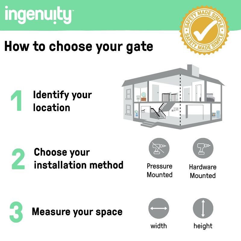 slide 11 of 16, Summer Infant by Ingenuity Infant Union Arch Safety Gate - Black, 1 ct
