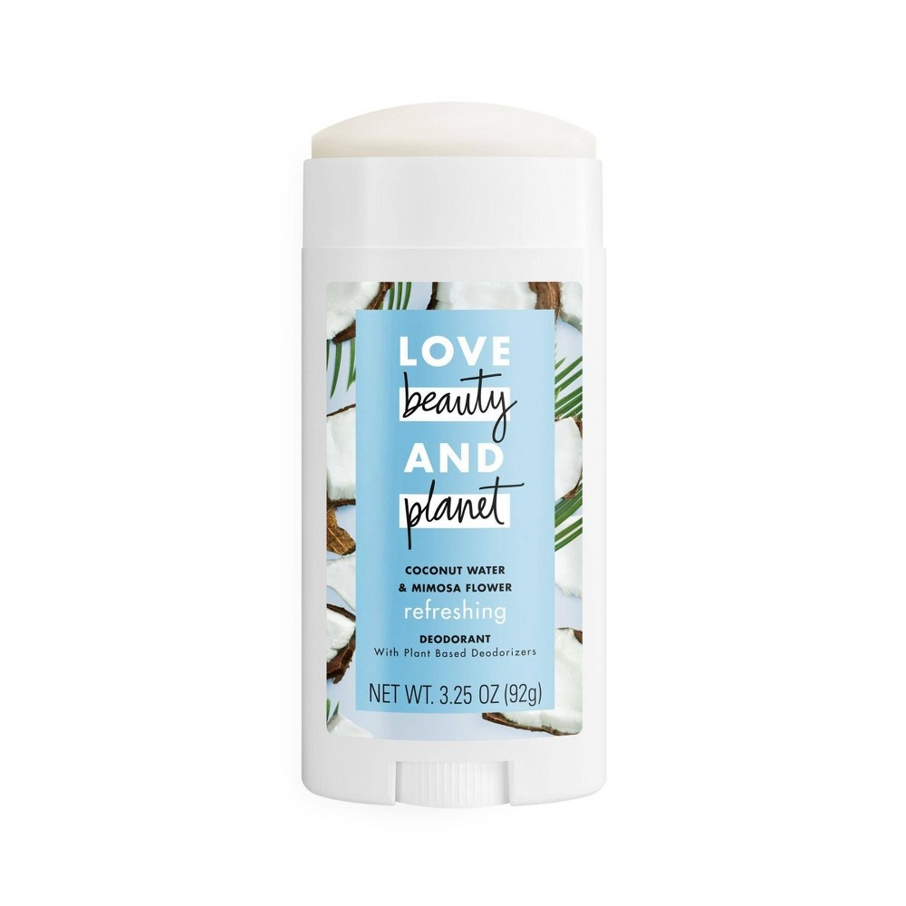 slide 5 of 5, Love Beauty and Planet Love Beauty & Planet Aluminum Free Coconut Water & Mimosa Refreshing Deodorant Stick, 2.95 oz