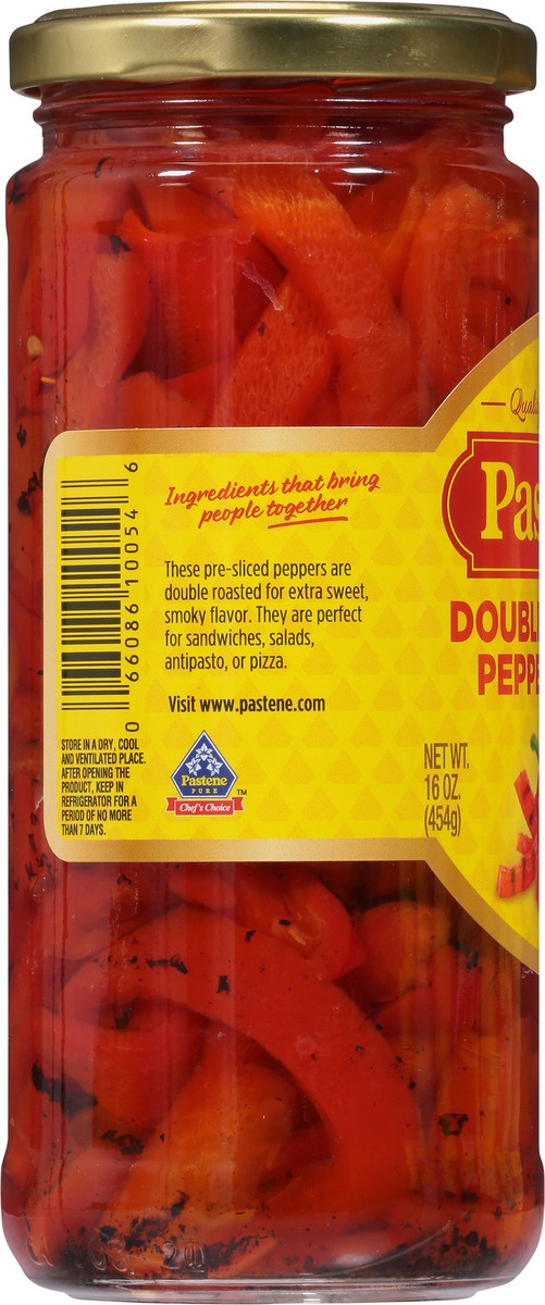 slide 9 of 11, Pastene Double Roasted Pepper Strips 16 oz, 16 oz