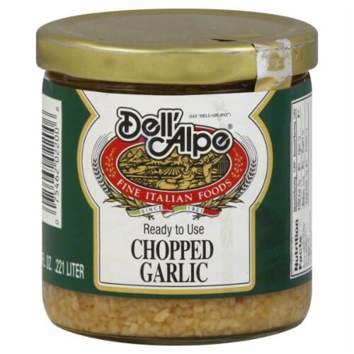 slide 1 of 1, Dell'Alpe Dellalpe Chopped Garlic, 7.5 oz