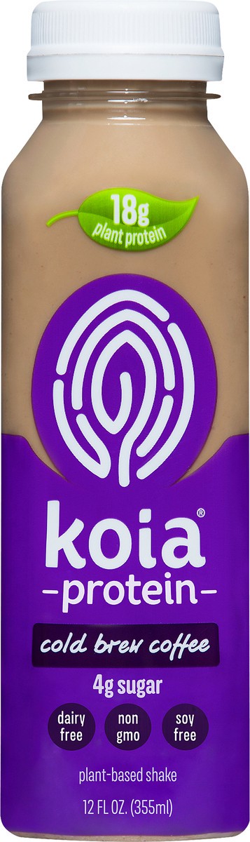 slide 4 of 7, Koia Protein - Cold Brew Coffee - Ready To Drink Protein Shake- 12 oz, 12 oz