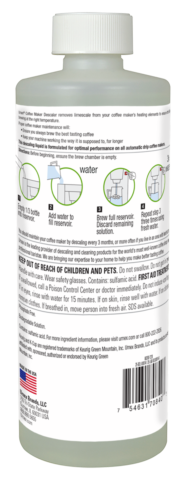 slide 2 of 2, Urnex Coffee Maker Descaler, 1 ct