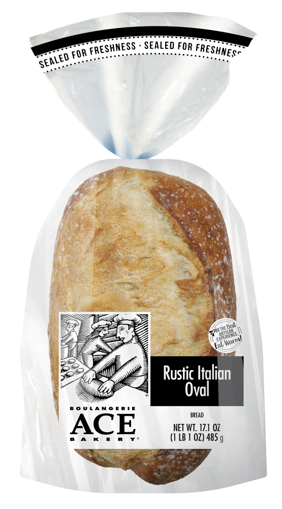 slide 1 of 6, Ace Bakery Rustic Italian Oval, 17.1 oz