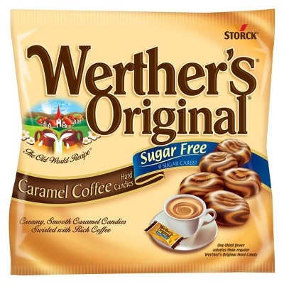 slide 1 of 1, Werther's Original Sugar Free Hard Caramel Coffee Candies, 1.46 oz