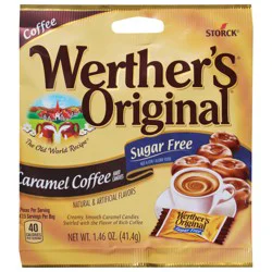 Werther's Original Sugar Free Caramel Coffee Hard Candies 1.46 oz