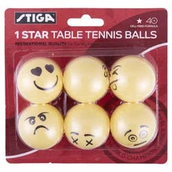 STIGA 1-Star Emoji Table Tennis Balls