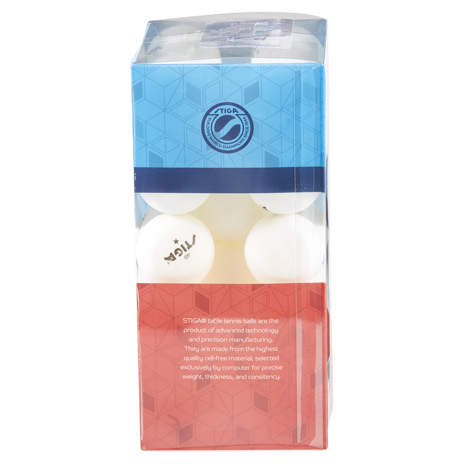 slide 3 of 5, STIGA 1-Star White Table Tennis Balls (38-Pack), 38 ct