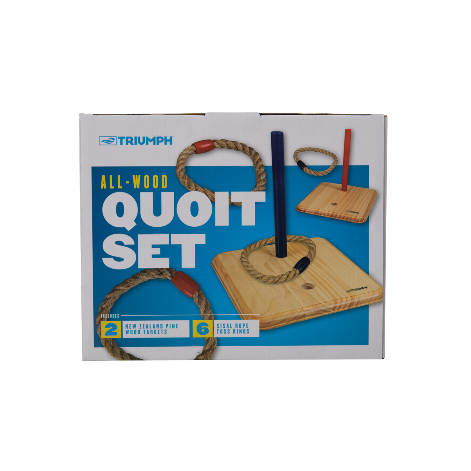 slide 3 of 4, Triumph Wood Quoit Set, 1 ct