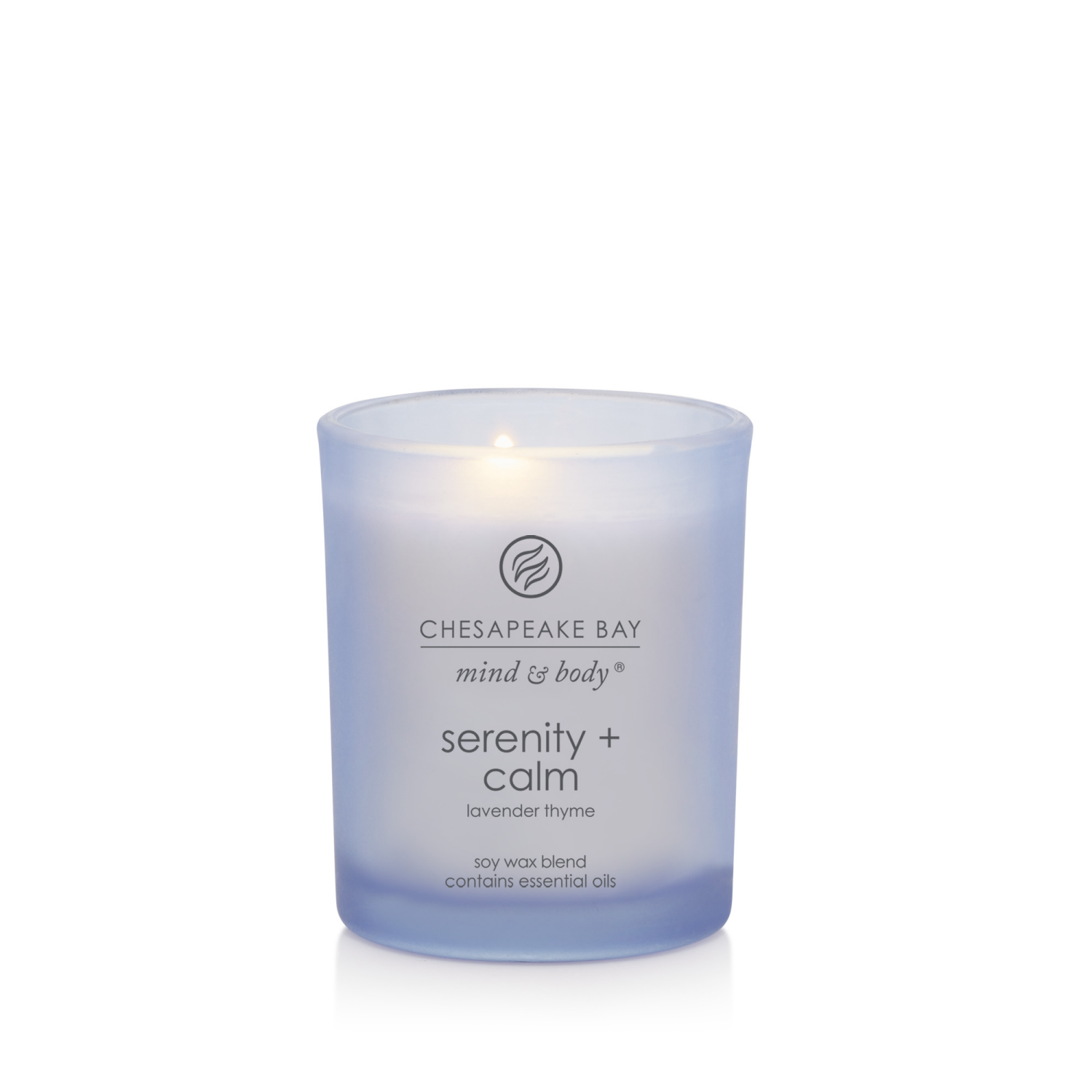 slide 2 of 3, Chesapeake Bay Candle Mind & Body Collection Serenity + Calm: Lavender Thyme, 3.7 oz