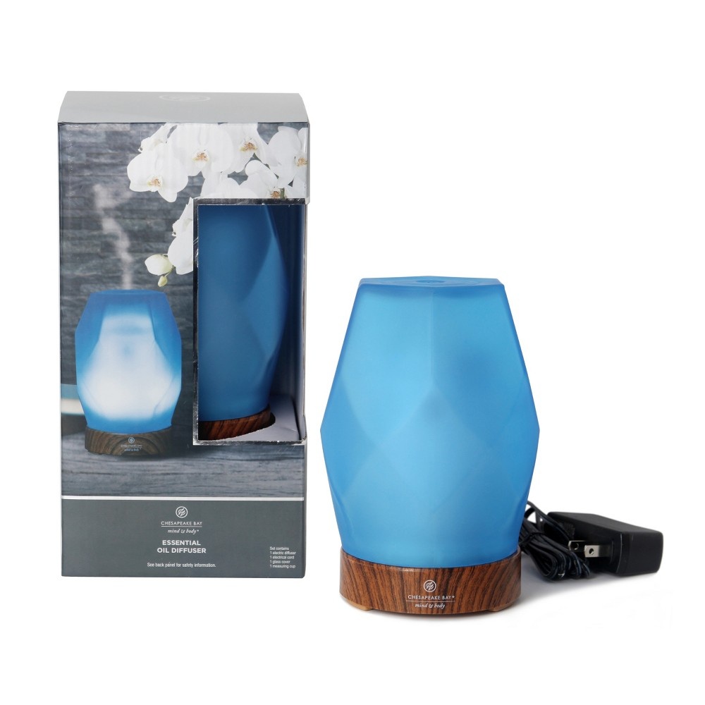 slide 2 of 2, Chesapeake Bay Candle AromaTherapy Oil Diffuser - Frosted Blue, 1 ct