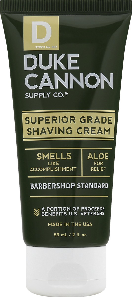 slide 1 of 9, Duke Cannon Superior Grade Shaving Cream 59 oz, 59 oz