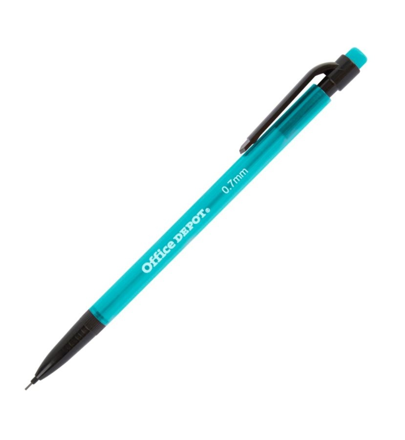 slide 8 of 8, Office Depot Mechanical Pencils, Hb, 0.7 Mm, Assorted Barrel Colors, Pack Of 6, 6 ct